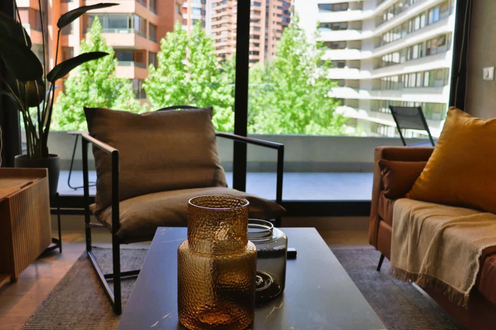 Hom I Espectacular Depto 2D2B 4 Pax Las Condes 圣地亚哥 外观 照片